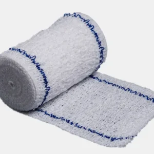 Crepe Elastic Bandage Blue Line Bleached