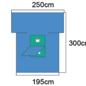 T Shape Laparoscopy Drape with Flap